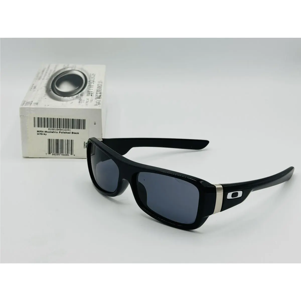 Mph Montefrio Sunglasses Polished Black Frame W/ Grey Lens Rare by Oakley
