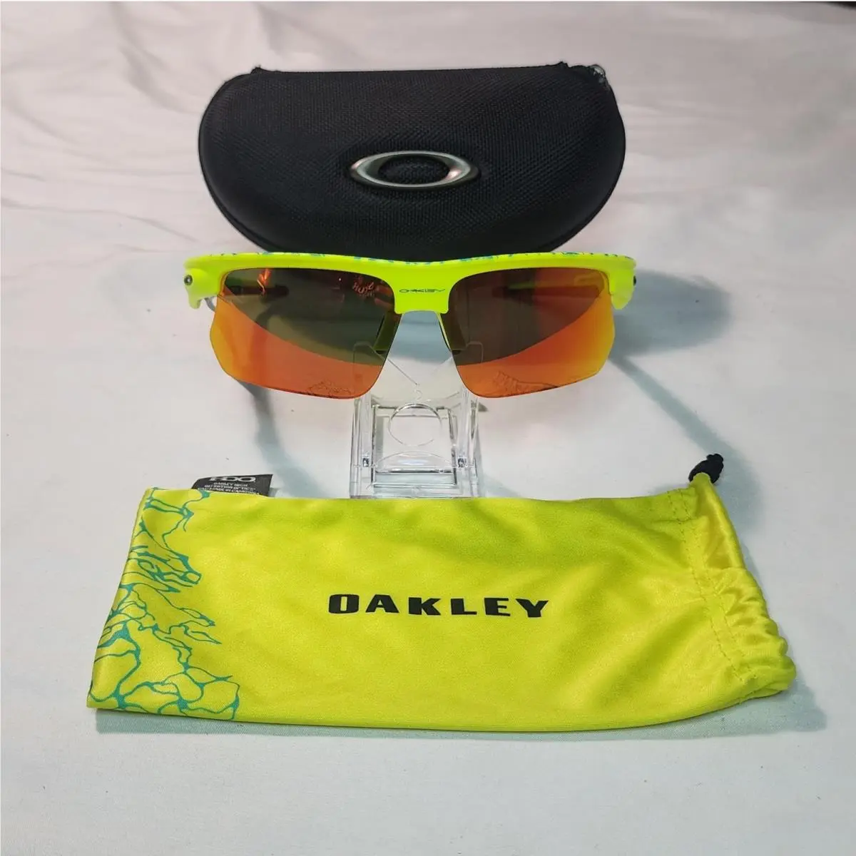 Oakley Bisphaera Prizm Ruby Lens Tennis Ball Yellow Sunglasses OO9400-1368