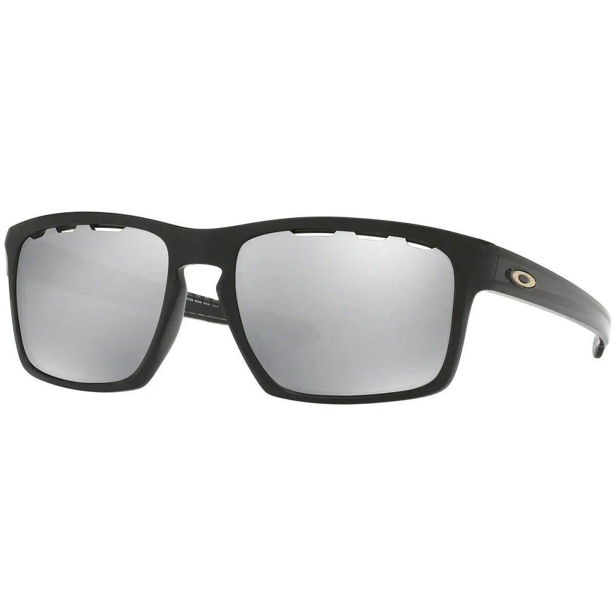 Oakley Sunglasses Sliver Vented Polished Black W/chrome Iridium Lens OO9262-4257 - Frame: Polished Black, Lens: Chrome Iridium