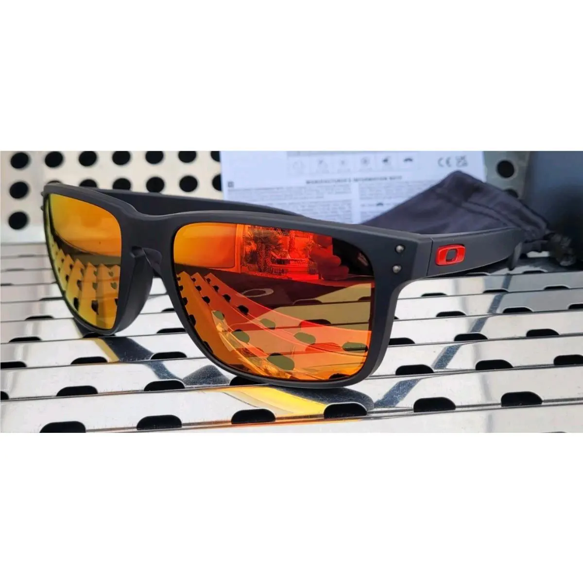 Oakley Holbrook XL 9417-0459 Sunglasses Matte Black w/ Prizm Ruby Lenses