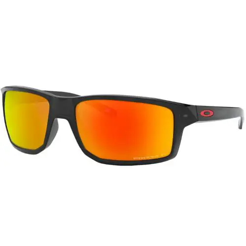 Oakley Gibston Prizm Ruby Polarized Lens Black Frame Sunglasses OO9449-05 60 - Frame: Black, Lens: Red