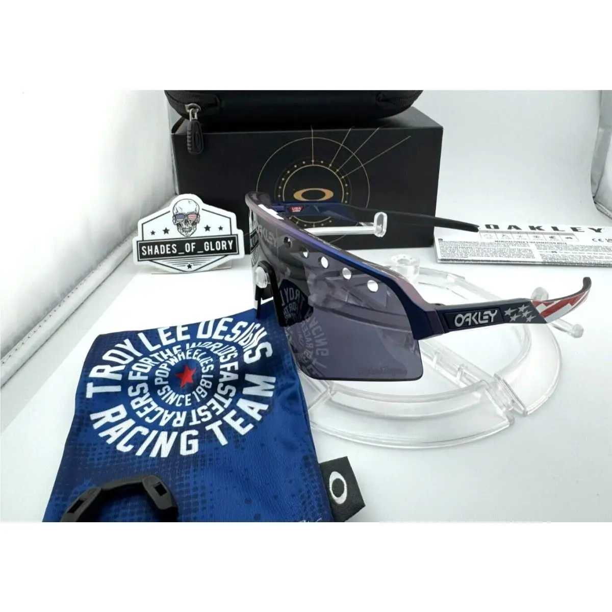 Sutro Lite Sweep Troy Lee Blue Colorshift Prizm Usa Sunglasses OO9465-28 by Oakley