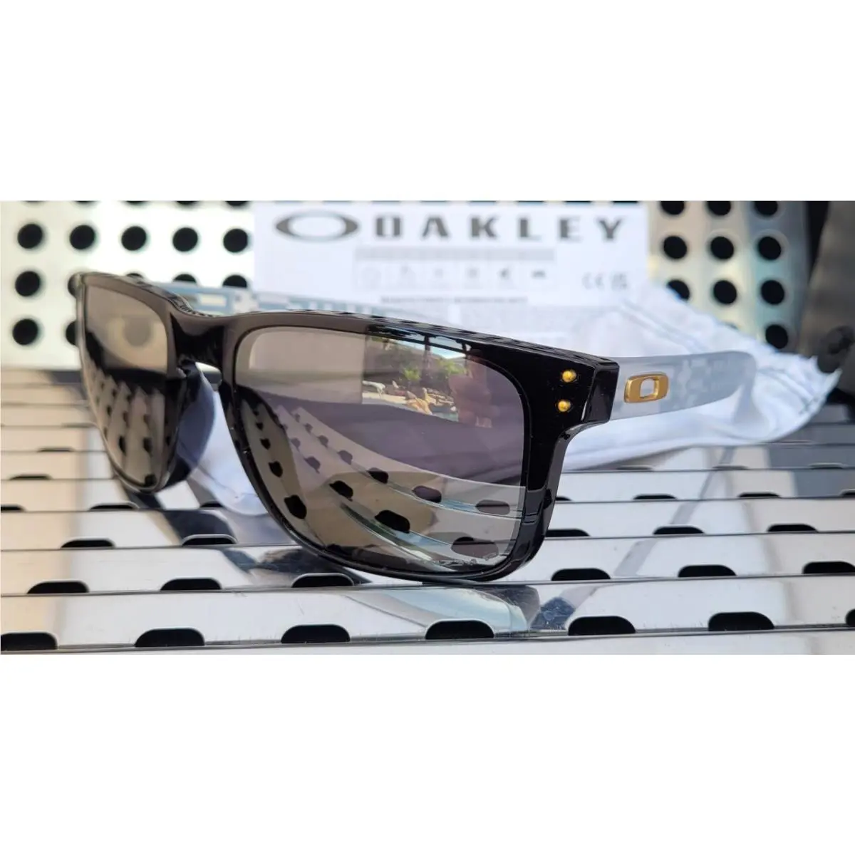 Oakley Holbrook XL 9417-4359 Sunglasses Gloss Black w/ Prizm Black Polarized