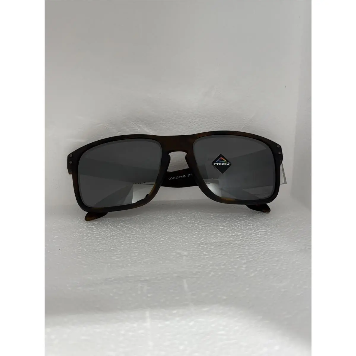 Oakley Mens OO9102 Holbrook Square Sunglasses Matte Brown Tortoise/prizm