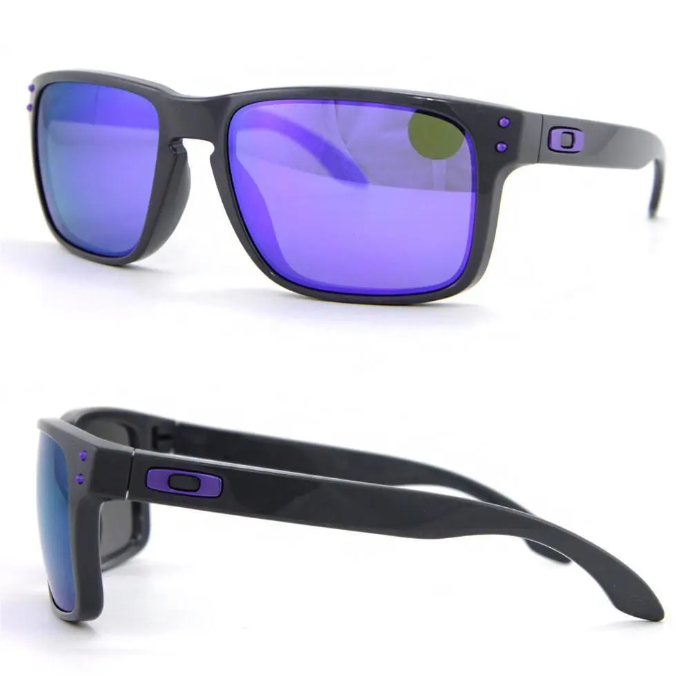 Sun Toxic Blast Collection Holbrook Dark Grey Violet Iridium OO9102-76 57 by Oakley