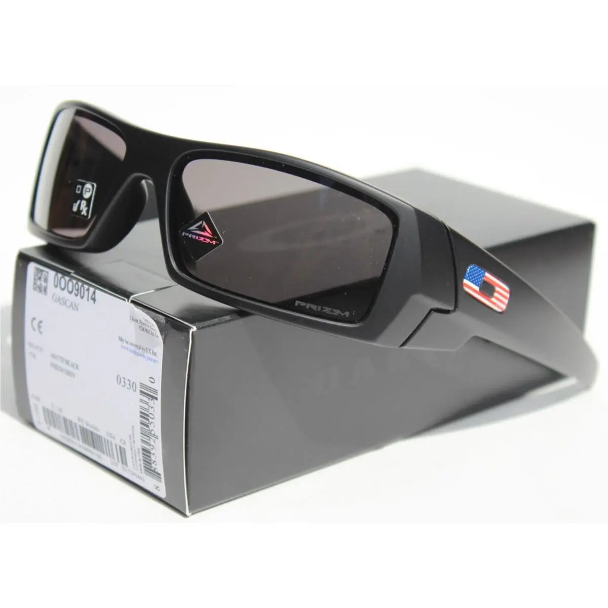 Gascan Sunglasses Matte Black/prizm Grey SI Usa Flag Rare OO9014-79 by Oakley