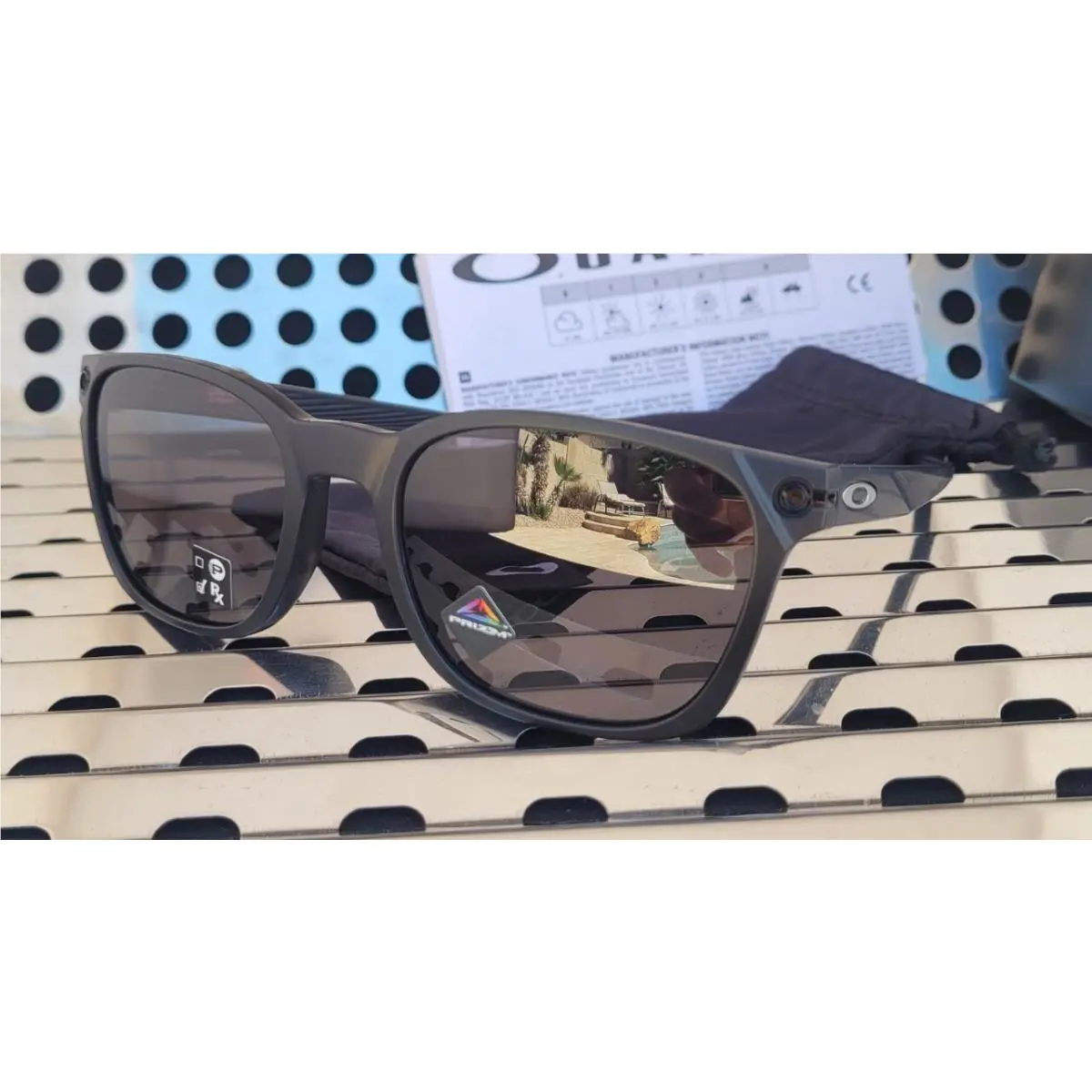 Oakley Ojector 9018-0155 Sunglasses Matte Black W/prizm Grey