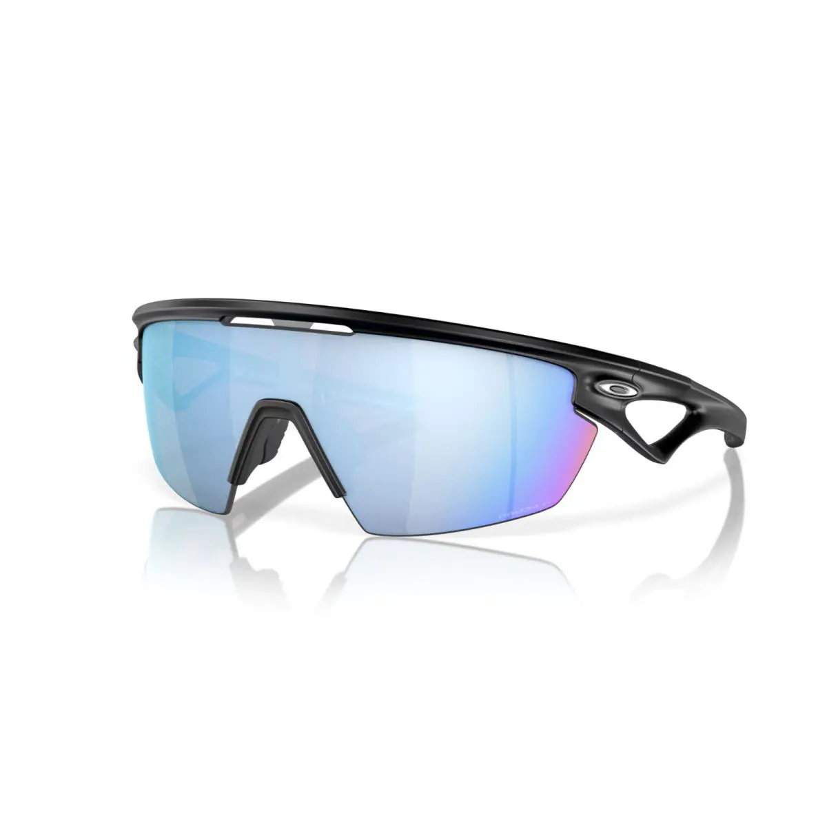 Sphaera Matte Black Polarized Prizm Deep Water Blue Lens Sunglass 9403-05 by Oakley