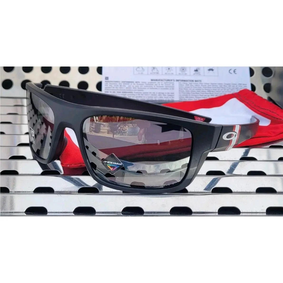 Oakley Drop Point 9367-3660 Sunglasses Matte Black w/ Prizm Black Polarized