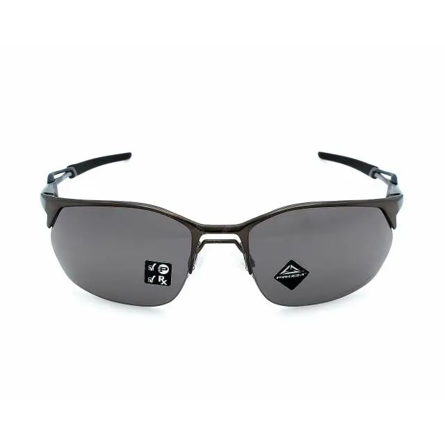 Oakley Wire Tap 2.0 Satin Lead /prizm Deep Water Men`s Sunglasses OO4145-0660 - Frame: Satin Lead, Lens: Prizm Deep Water