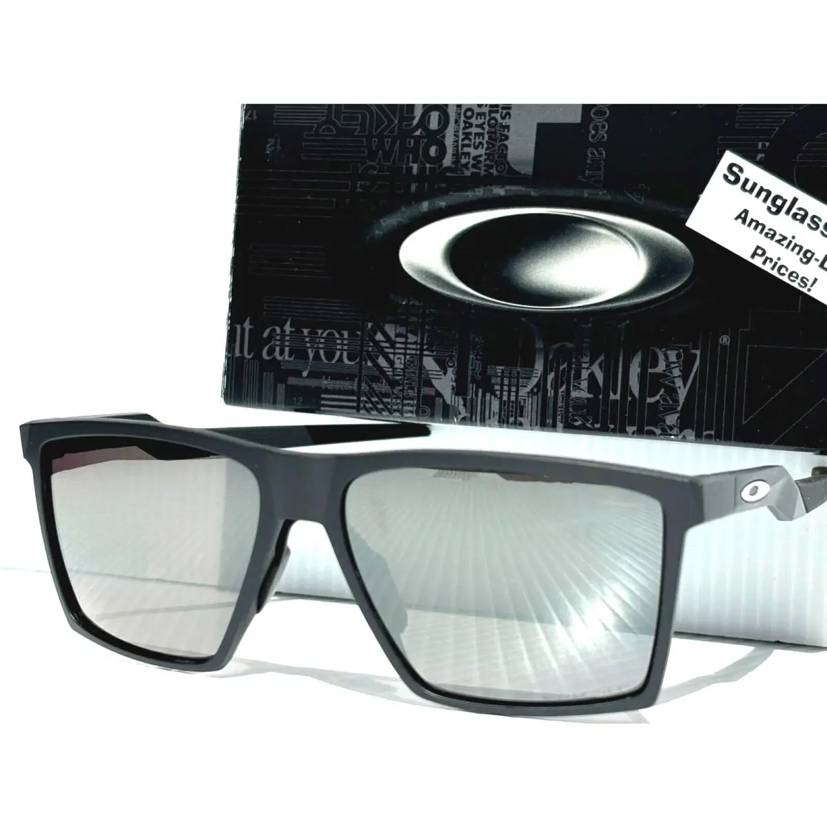 Oakley Futurity Sun Satin Black Polarized Prizm Black Lens Sunglass 9482-01