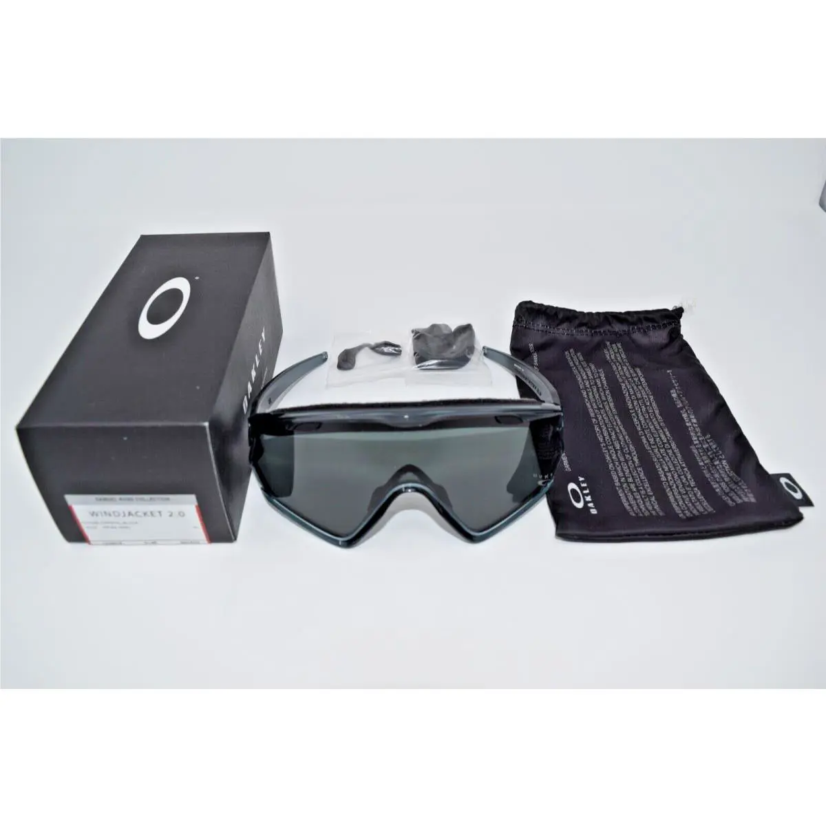 Oakley Wind Jacket 2.0 Crystal Black with Grey OO9418-2345 Samuel Ross
