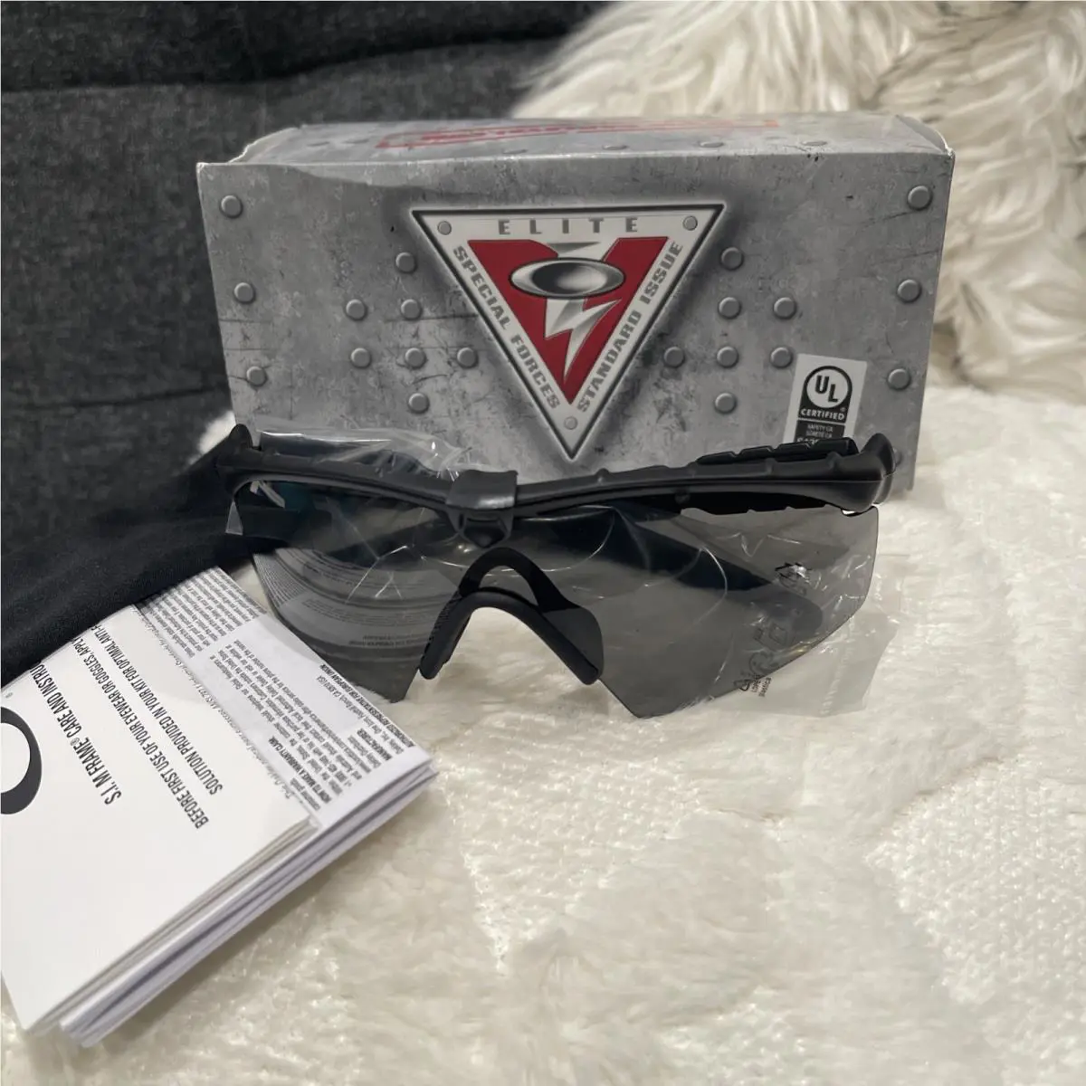 Ballistic M-frame 2.0 Safety Glasses OO9213-03 Black w/ Grey Ansi Z87.1 by Oakley