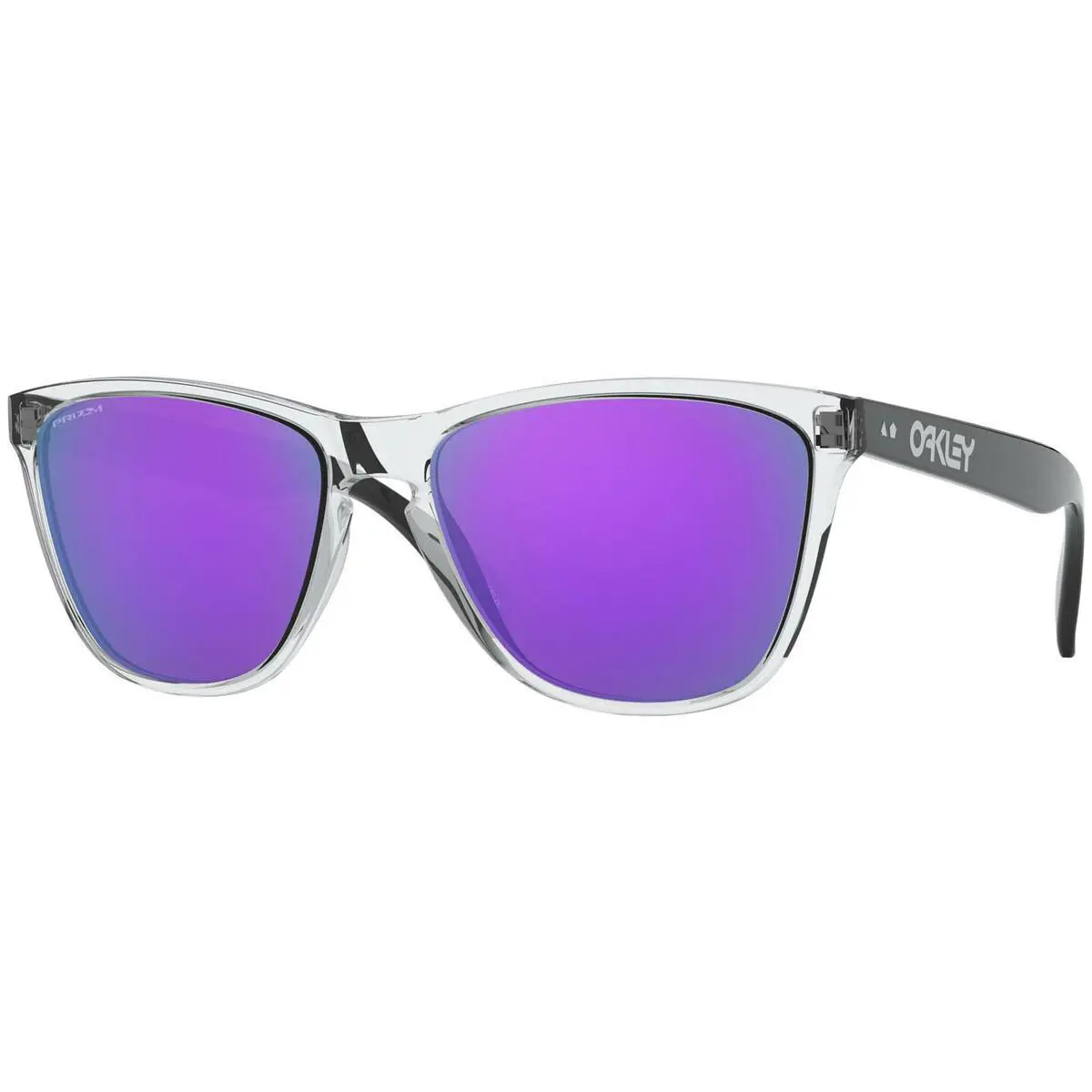 Oakley Frogskins Limited Edition 35th Polished Clear W/prizm Violet OO9444-05 - Frame: Clear, Lens: Purple