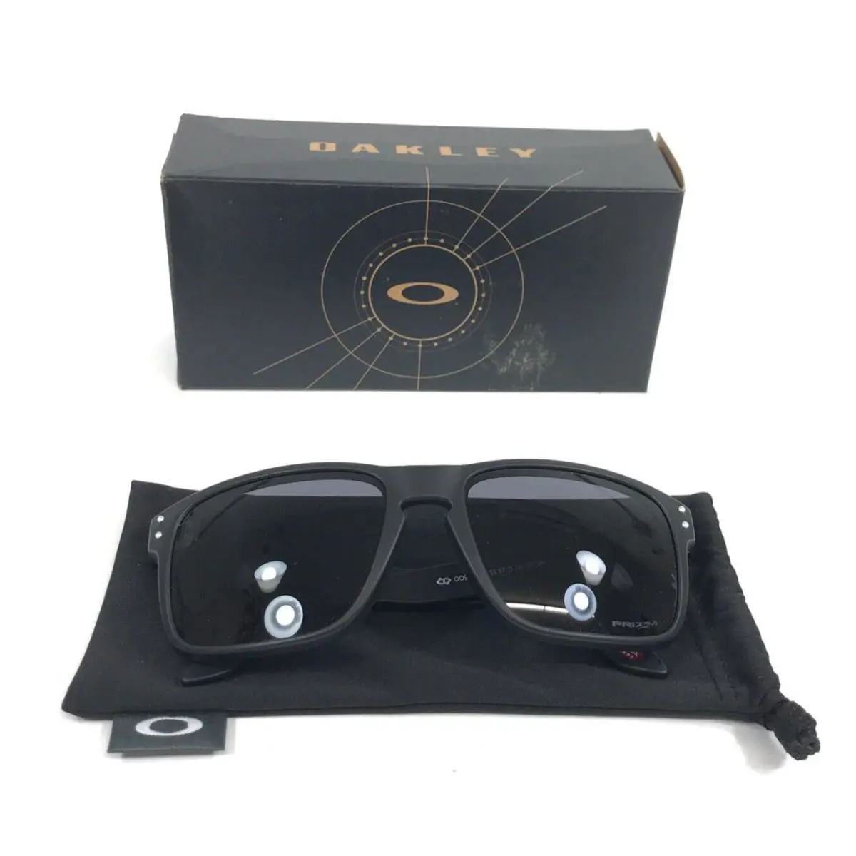 Sunglasses Holbrook OO9102-E855 Matte Black Frames with Prizm Grey Lenses by Oakley