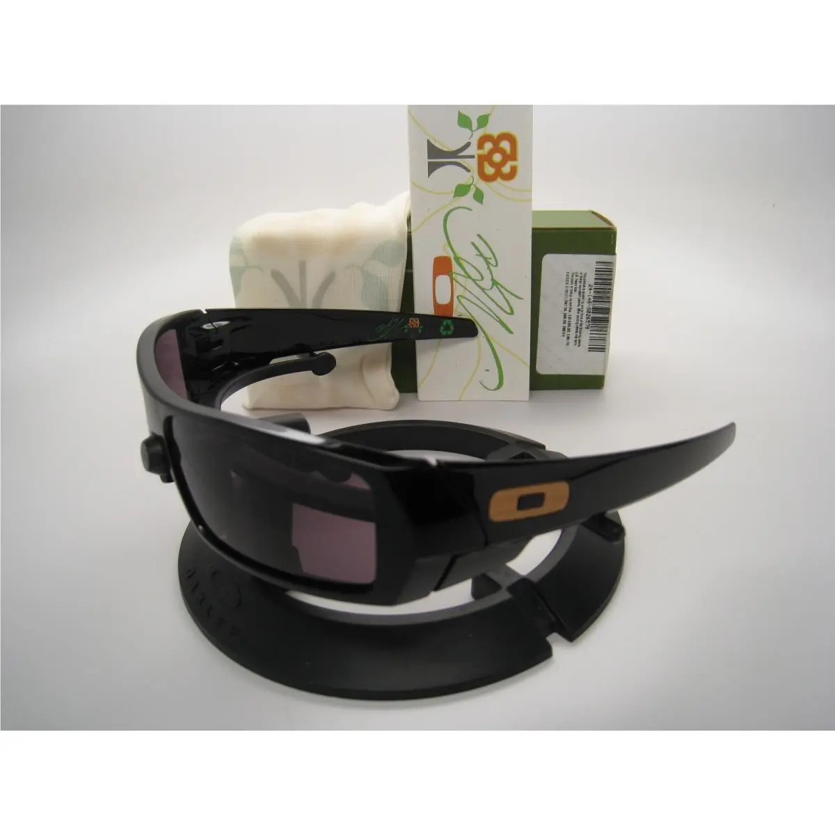 Sunglasses Limited Bob Burnquist Gascan Polished Black Warm Grey 24-146 by Oakley