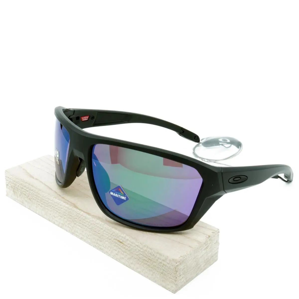 OO9416-11 Mens Oakley Split Shot Polarized Sunglasses - Frame: Black, Lens: Blue