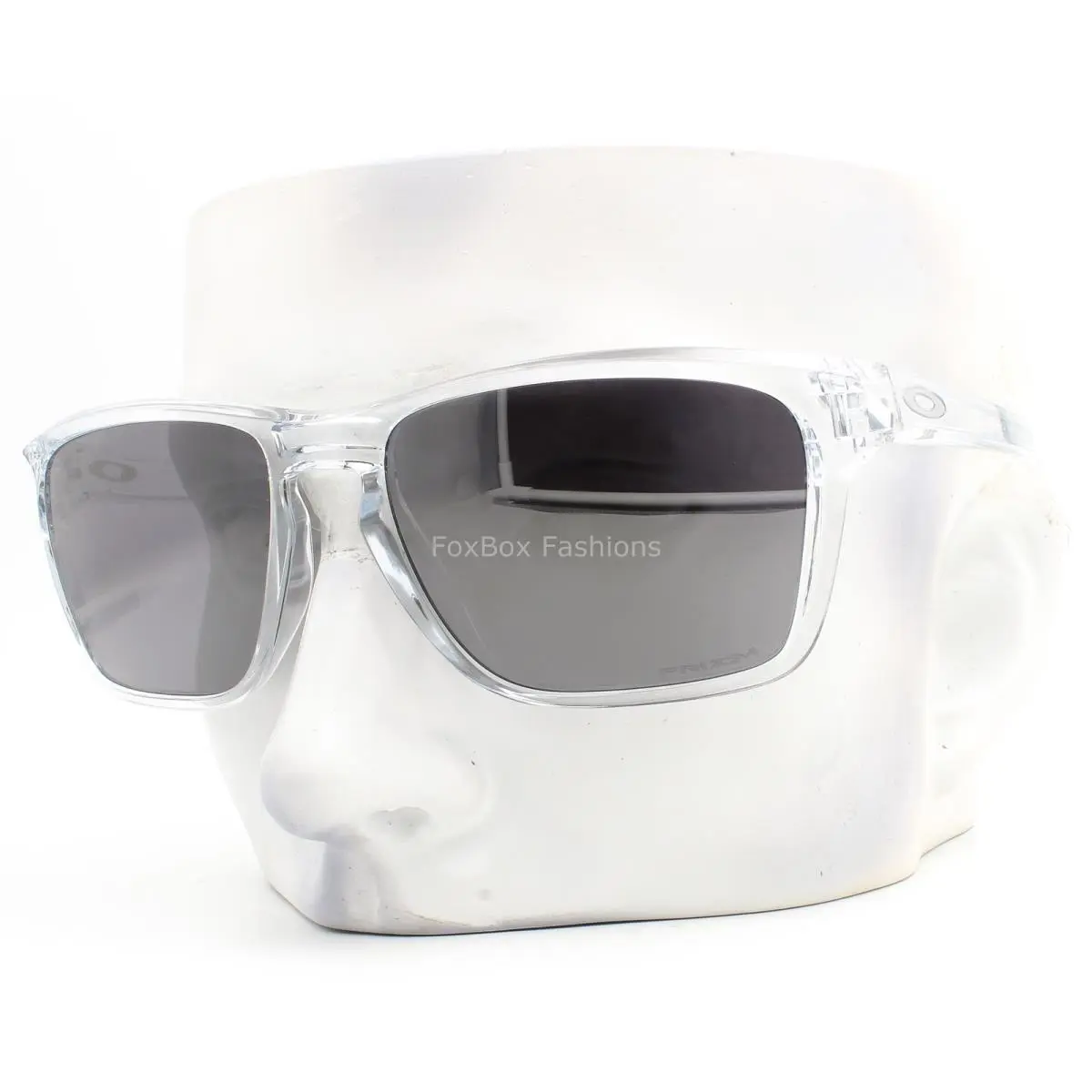 Oakley Sunglasses Sylas Crystal Clear Prizm Black Mirror OO9448-2957 with Pouch