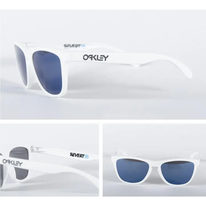Sunglasses Frogskins Revert Collection Matte White Ice Iridium OO9013-88 by Oakley