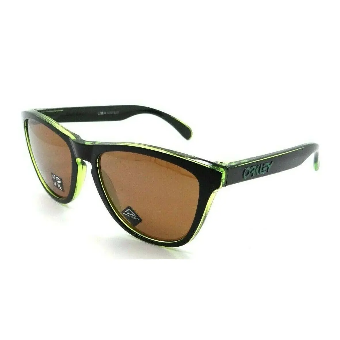 Oakley Frogskins Eclipse Green W/prizm Tungsten Polarized Lens OO9013-I055-17 - Frame: Green, Lens: Orange