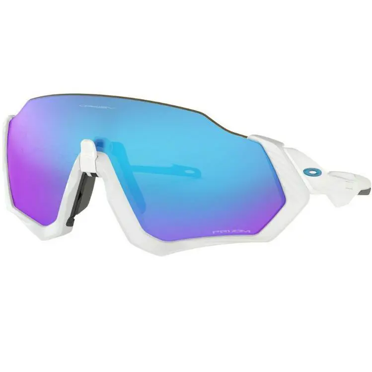 Flight Jacket Prizm Sapphire Lens Matte White Sunglasses OO9401-02 37 by Oakley
