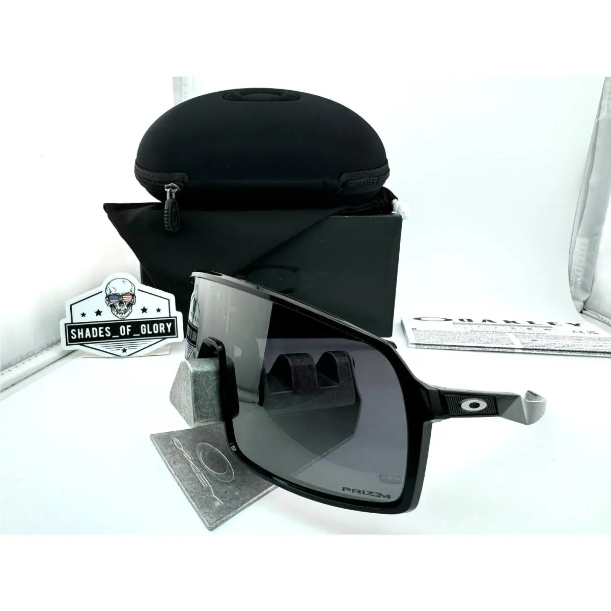 Oakley Sutro Polished Black W/ Prizm Black Sunglasses OO9406-01