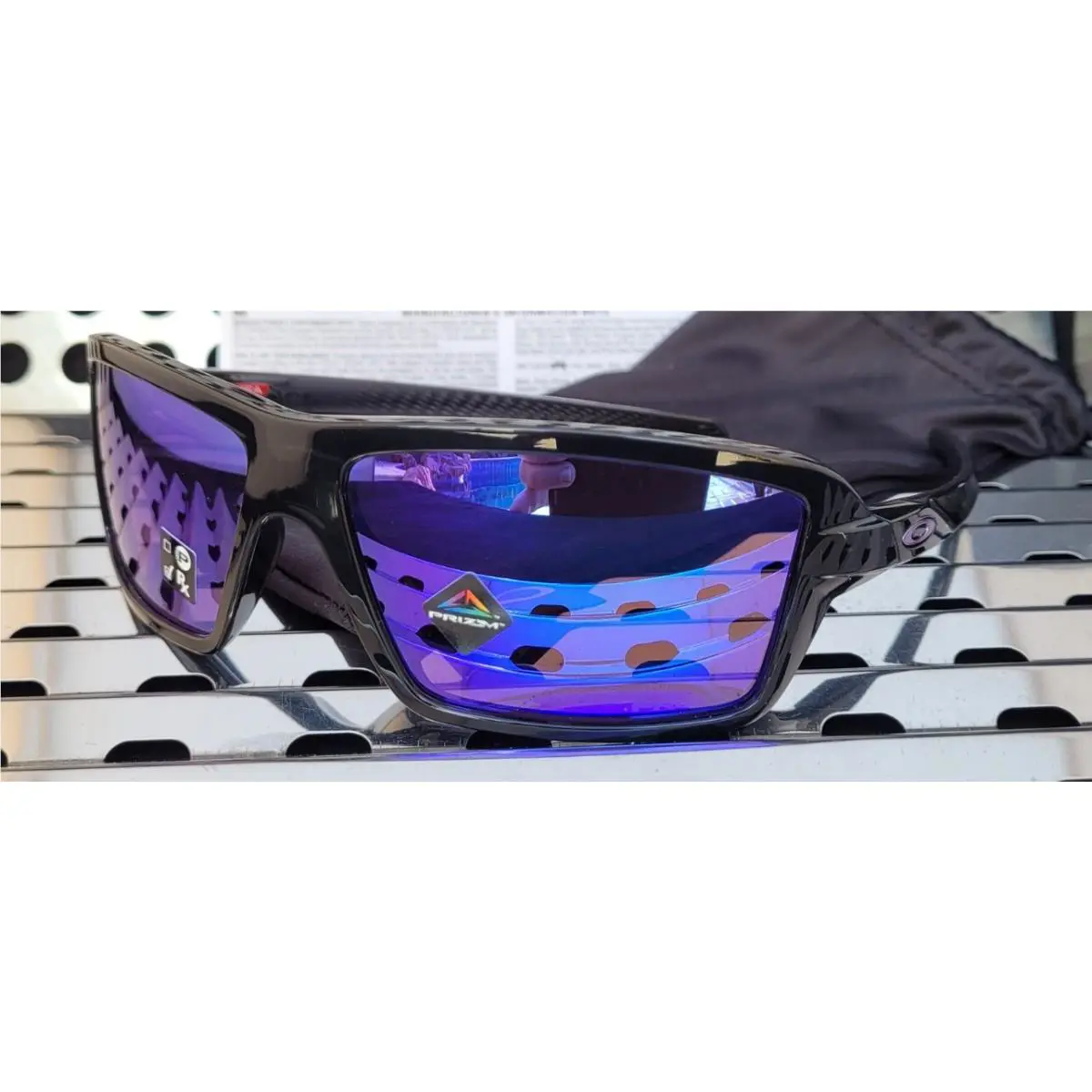 Oakley Cables 9129-0863 Sunglasses Black Ink w/ Prizm Violet Lenses