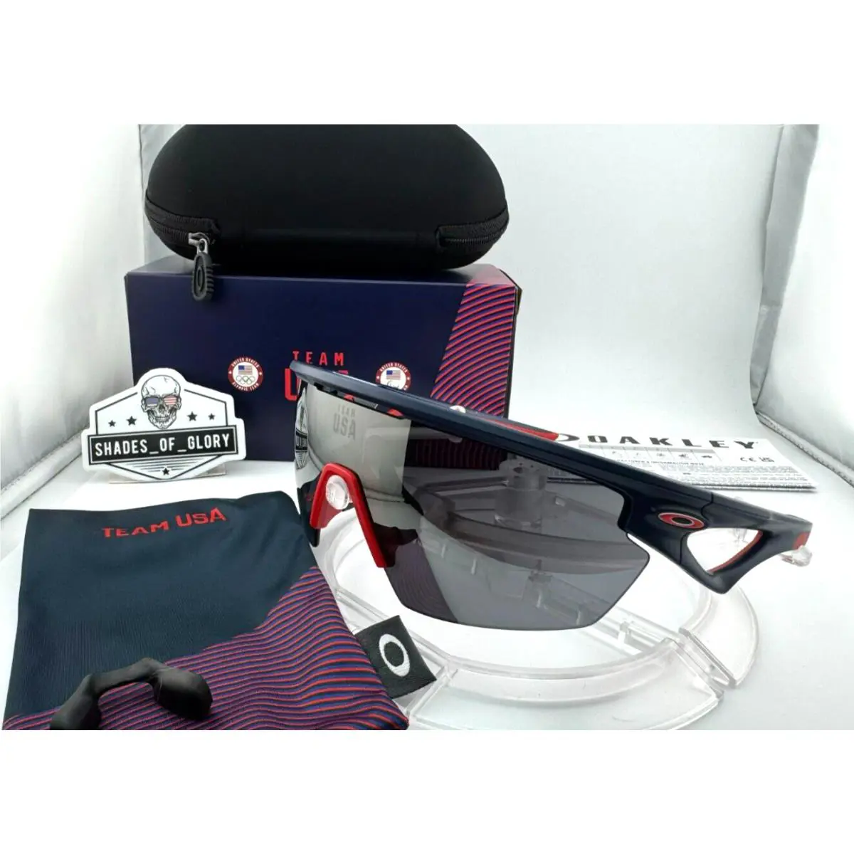 Oakley Sphaera Team Usa Matte Navy W/ Prizm Black Sunglasses OO9403-13