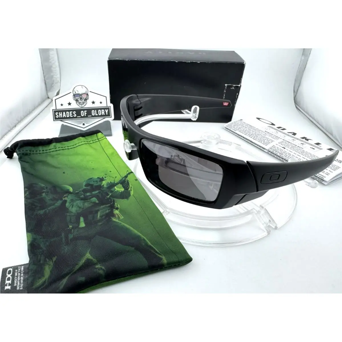 Gascan SI Blackside Matte Black Prizm Polarized Sunglasses OO9014-28 Rare by Oakley