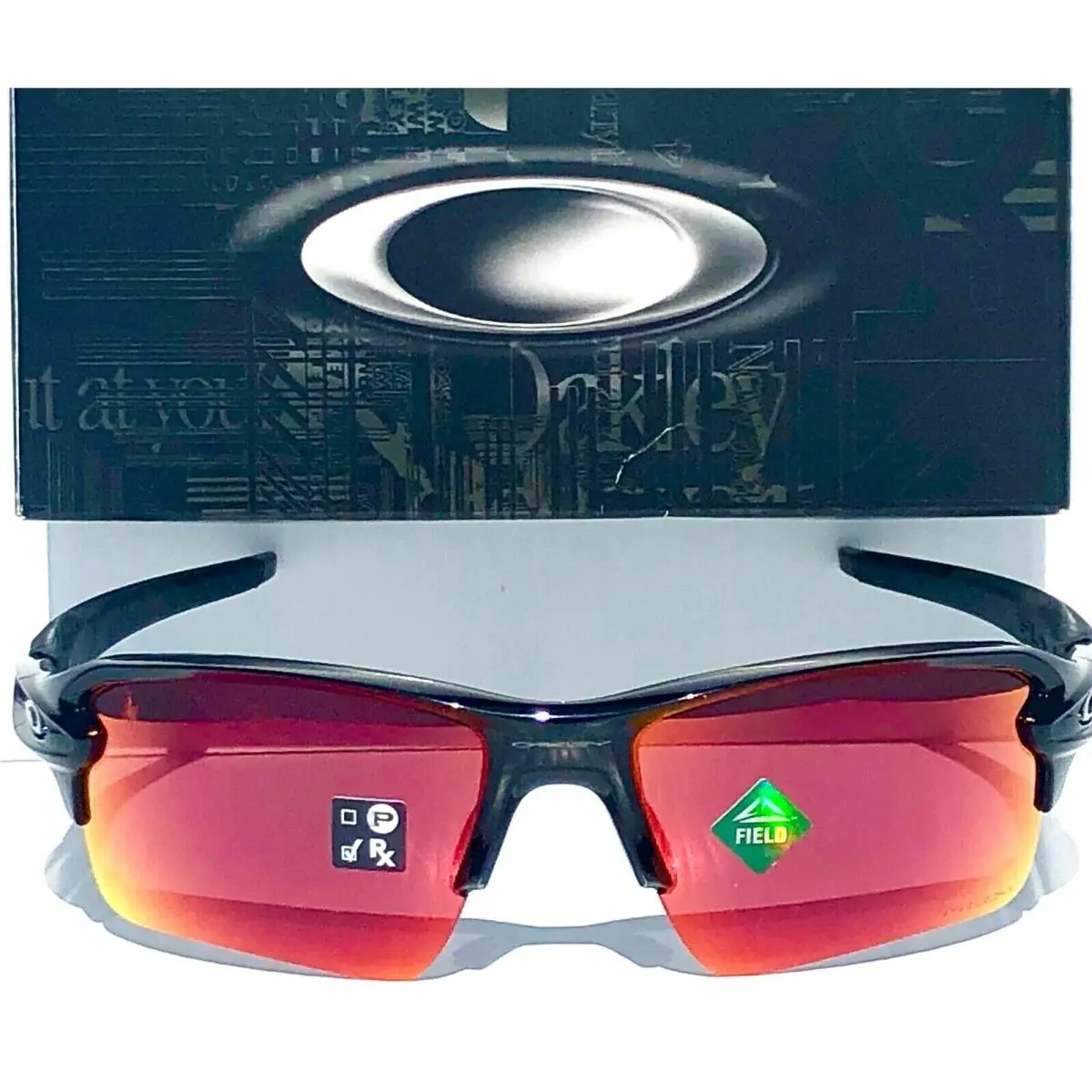 Flak 2.0 Black Prizm Field Baseball Golf XL Sunglass 9188-91 by Oakley