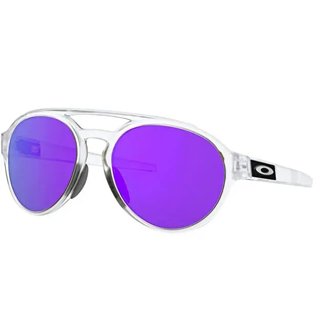 Sunglasses Forager Asian Fit Matte Clear w/ Violet Iridium OO9421f-03 58 by Oakley