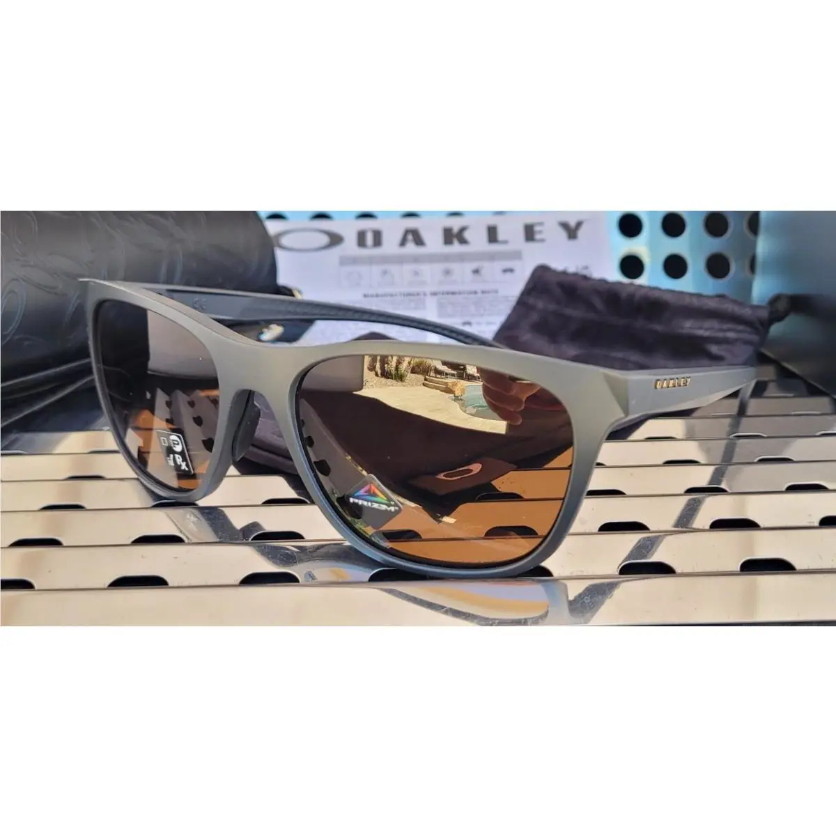 Oakley Leadline 9473-1156 Sunglasses Matte Carbon w/ Prizm Bronze Lenses