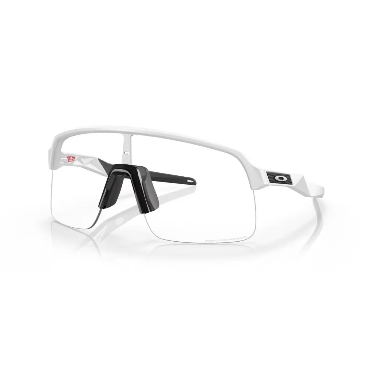 Oakley Sutro Lite Matte White Wrap Photochromic Clear Lens Sunglass O9463-46