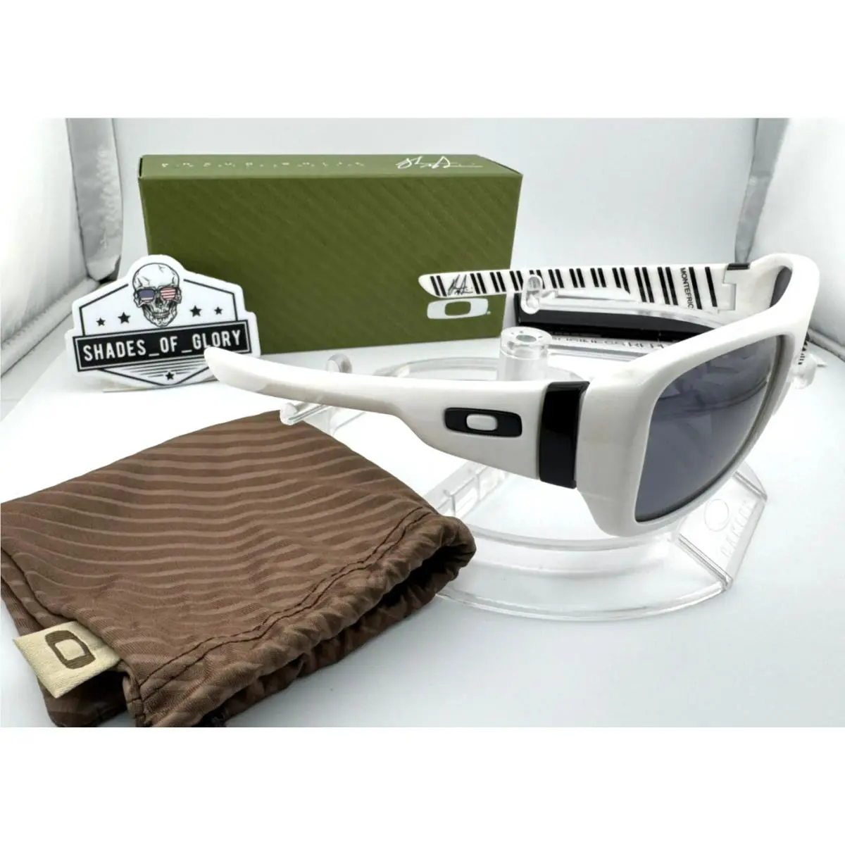 Oakley Montefrio Shaun White Signature Series White Pinstripe Sunglasses 03-576