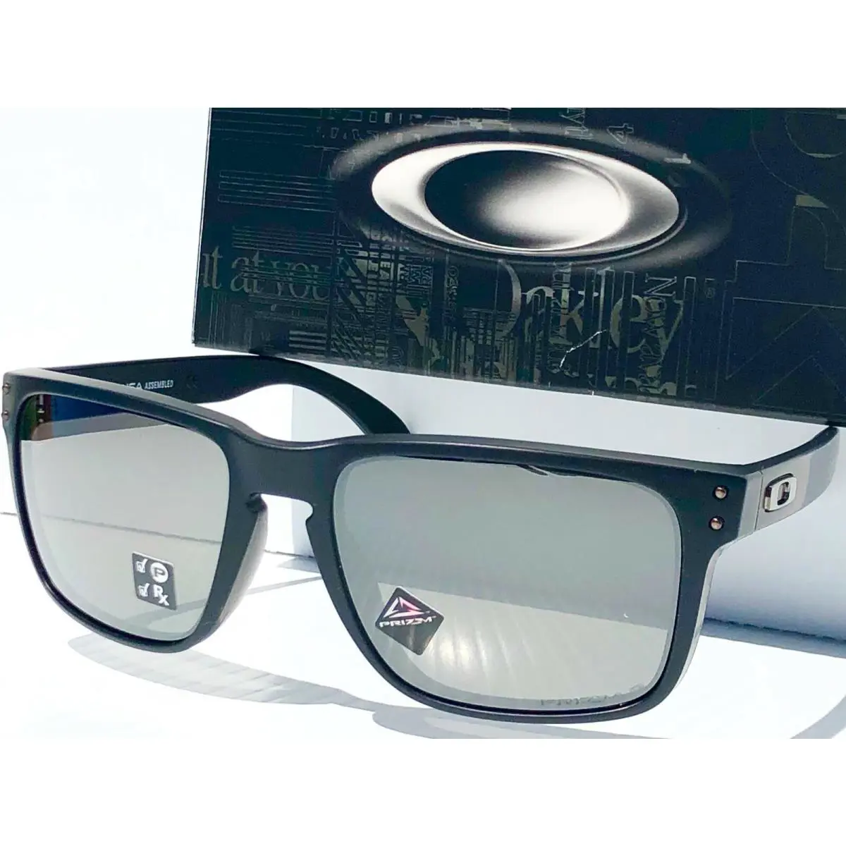 Oakley Holbrook XL Matte Black w Polarized Prizm Black Sunglass OO9417-05