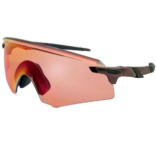 Oakley Men`s OO9472F 0939 Encoder Low Bridge Fit Rectangular Sunglasses - Frame: SeeThePhotos, Lens: Red