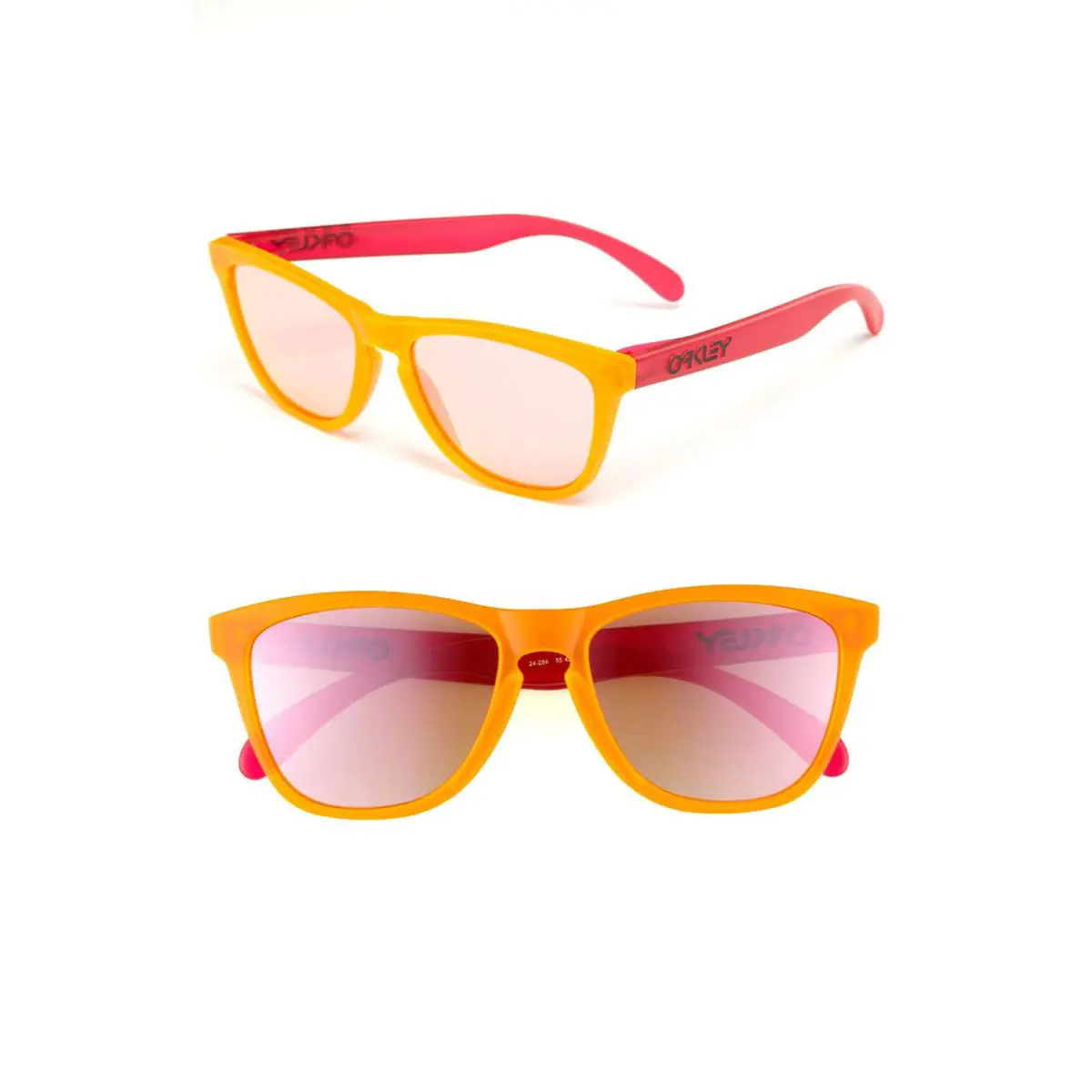 Frogskins Limited Edition Blacklight Orange/pink W/pink Iridium 24-284 by Oakley