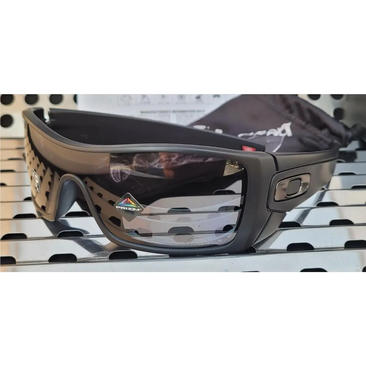 Oakley Batwolf 9101-6827 Sunglasses Matte Black w/ Prizm Grey Polarized