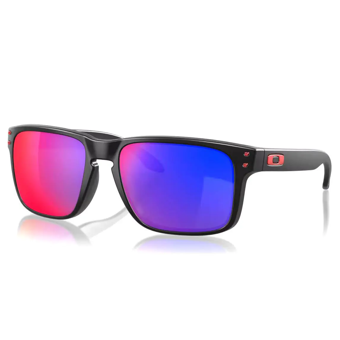 Sunglasses Holbrook OO9102-3655 Matte Black w Positive Red Iridium Lenses by Oakley