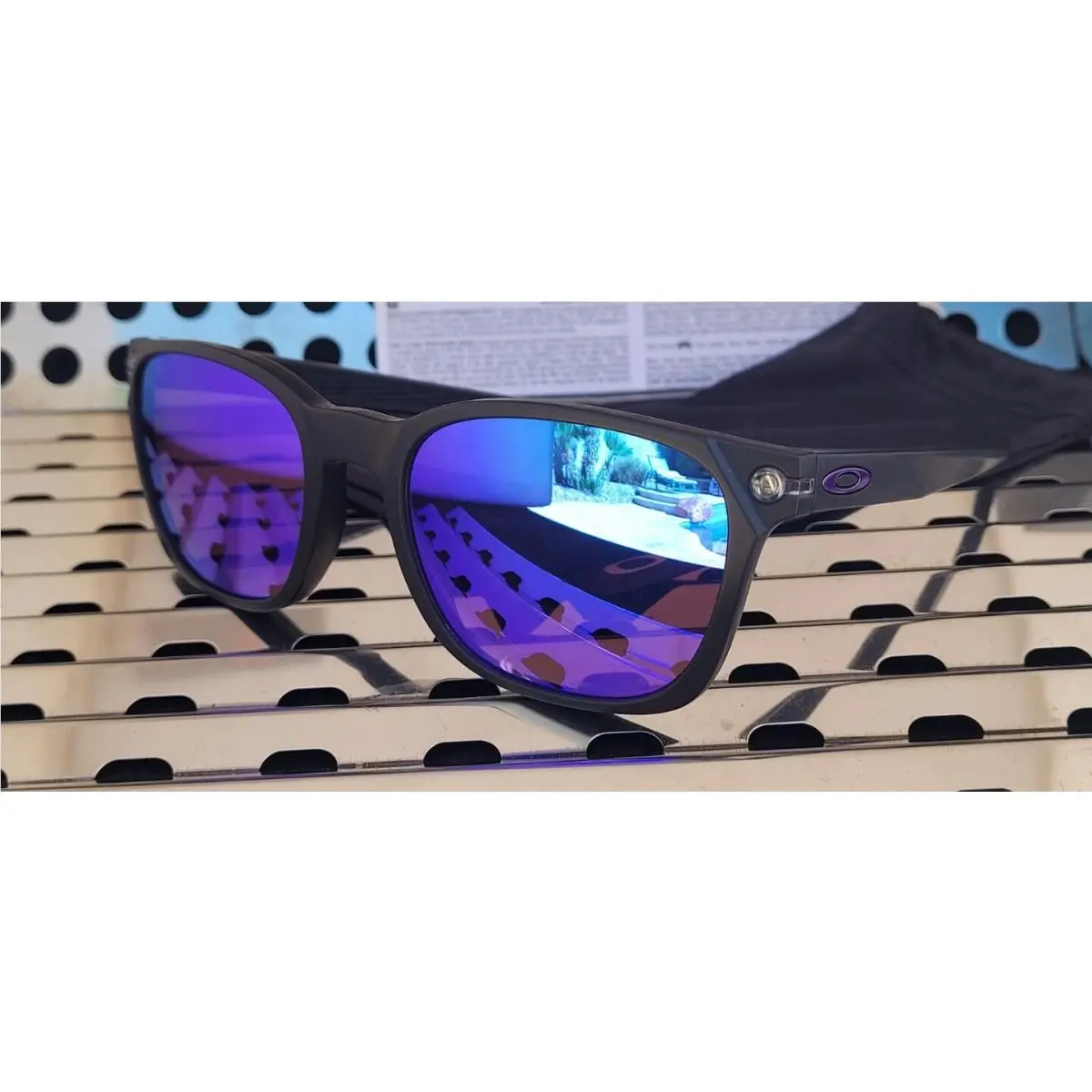 Ojector 9018-0355 Sunglasses Matte Black W/prizm Violet Iridium by Oakley