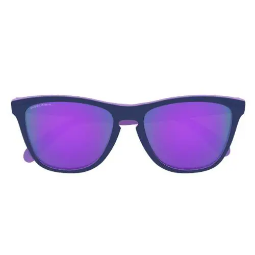 Oakley Men`s Frogskins 50/50 Collections Black Frame Sunglasses OO9013-G555-55 - Black, Frame: Black, Lens: Purple