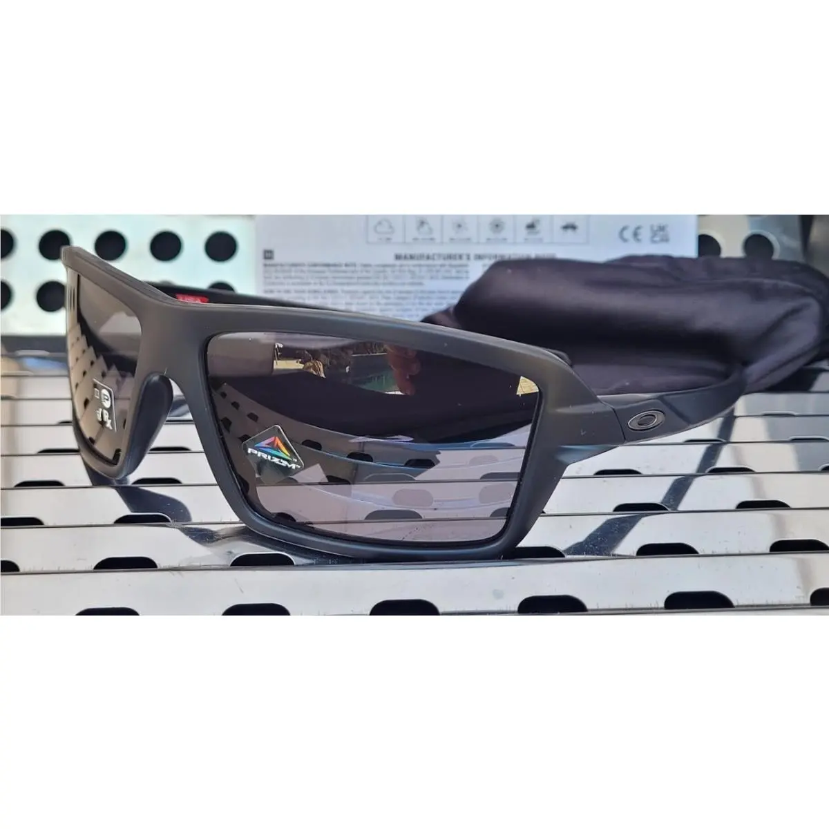 Cables 9129-0163 Sunglasses Matte Black w/ Prizm Grey Lenses by Oakley