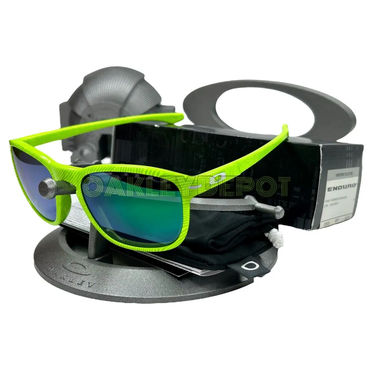 Enduro 009223 Fingerprint Retina Burn/jade Iridium Sunglasses 85 by Oakley