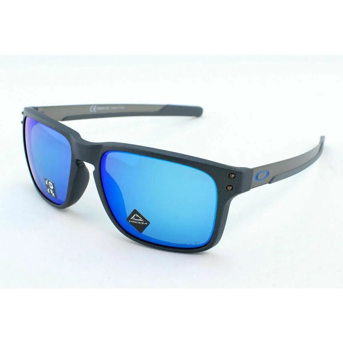 Oakley Holbrook Mix Gunmetal Steel Polarized Sapphire Blue Sunglass OO9384-10 - Frame: Steel Gunmetal Silver, Lens: Blue