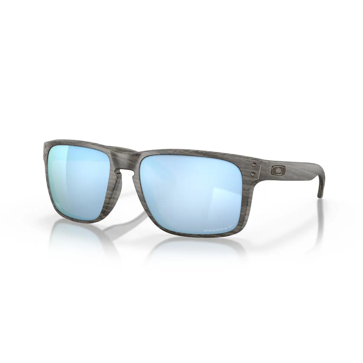 Holbrook XL Woodgrain / Prizm Deep Water Polarized 59 mm Sunglasses by Oakley
