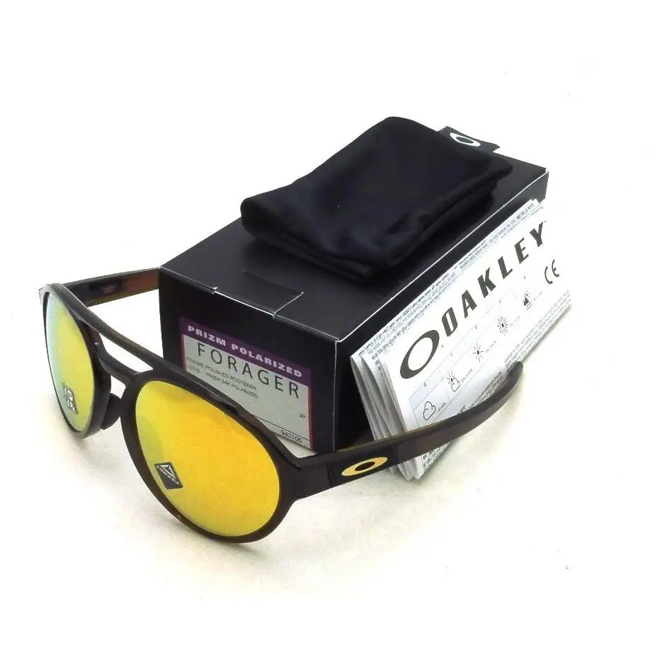 Forager 9421-5818 Polished Rootbeer w Prizm 24k Polarized Sunglasses by Oakley