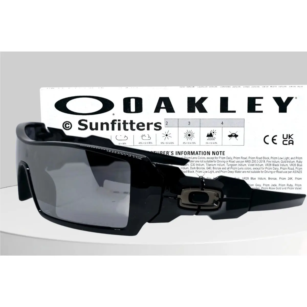 Oil Rig Black/black Iridium Polarized OO9081 26-203 Sunglasses by Oakley