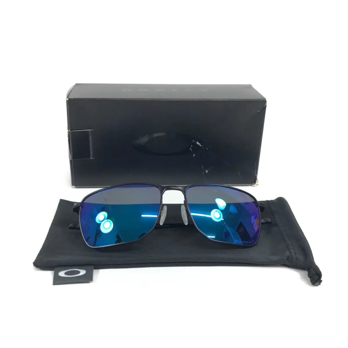 Okaley Sunglasses Ejector OO4142-1658 Satin Black Frames w Prizm Sapphire Lenses by Oakley