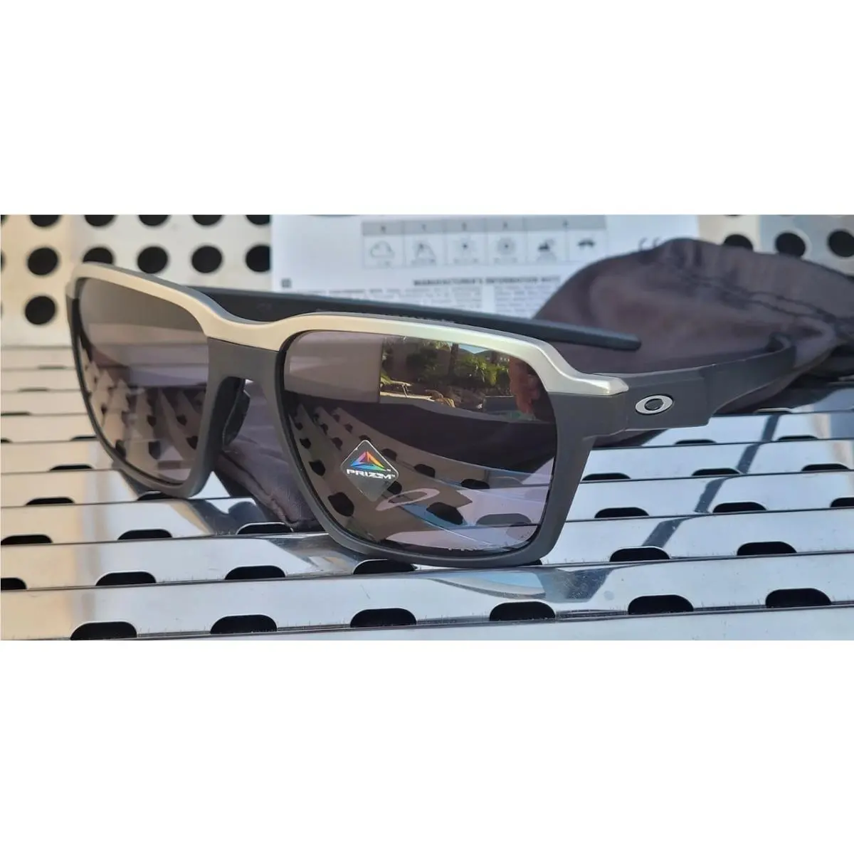 Parlay 4143-0158 Sunglasses Matte Black w/ Prizm Grey Lenses by Oakley