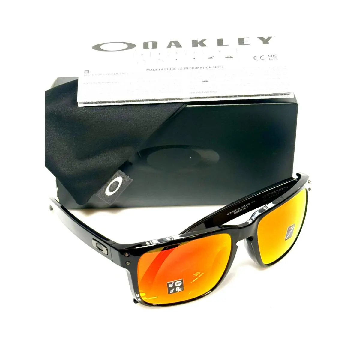 Oakley Holbrook Polished Black W/polarized Prizm Ruby OO9102 - F155